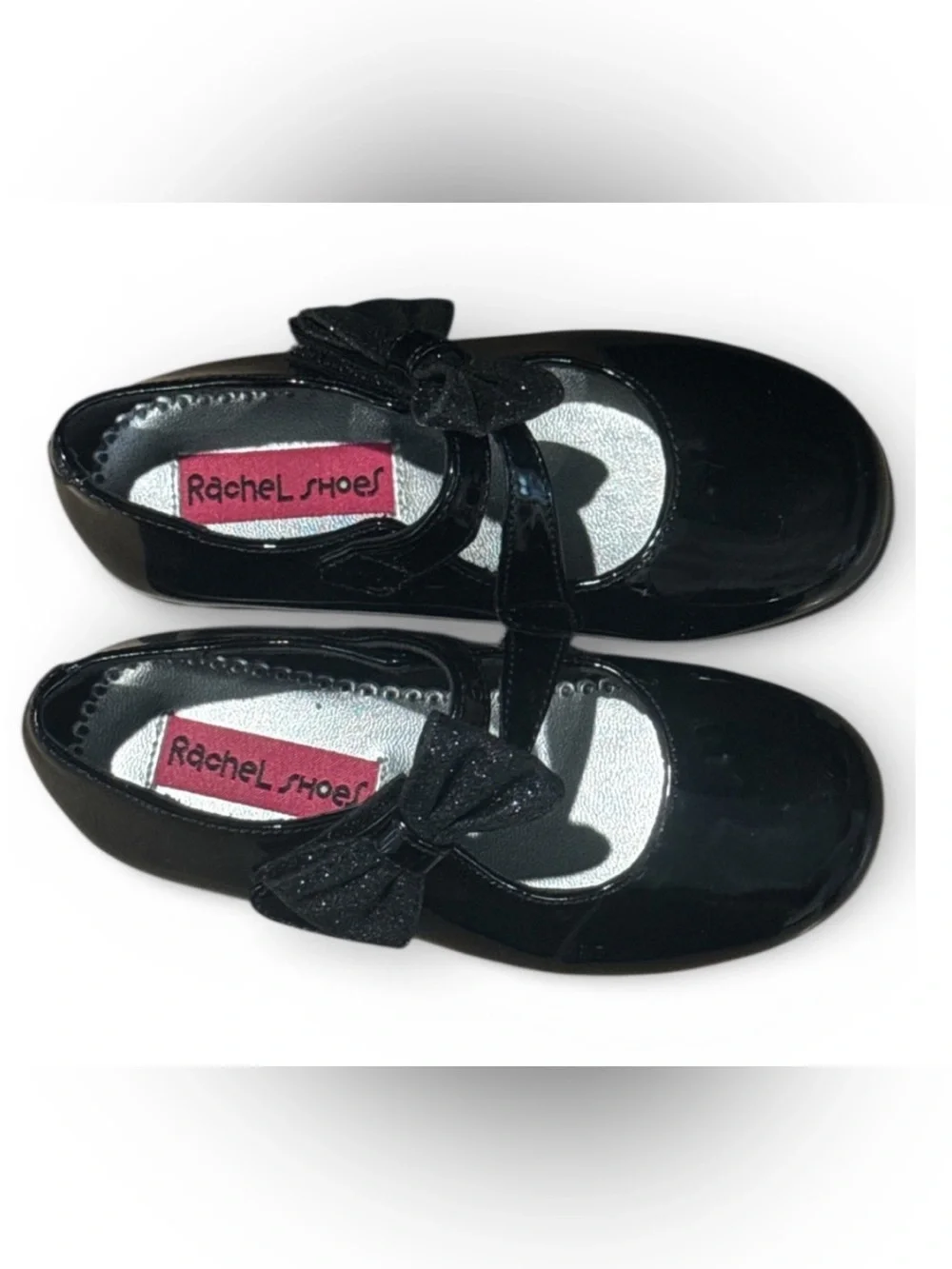 Authentic Rachel Shoes little toddler girl patent bow Mary Jane dress shoes sz 9